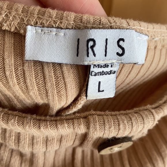 Cream Colored Bodycon Dress - Picture 3 of 3